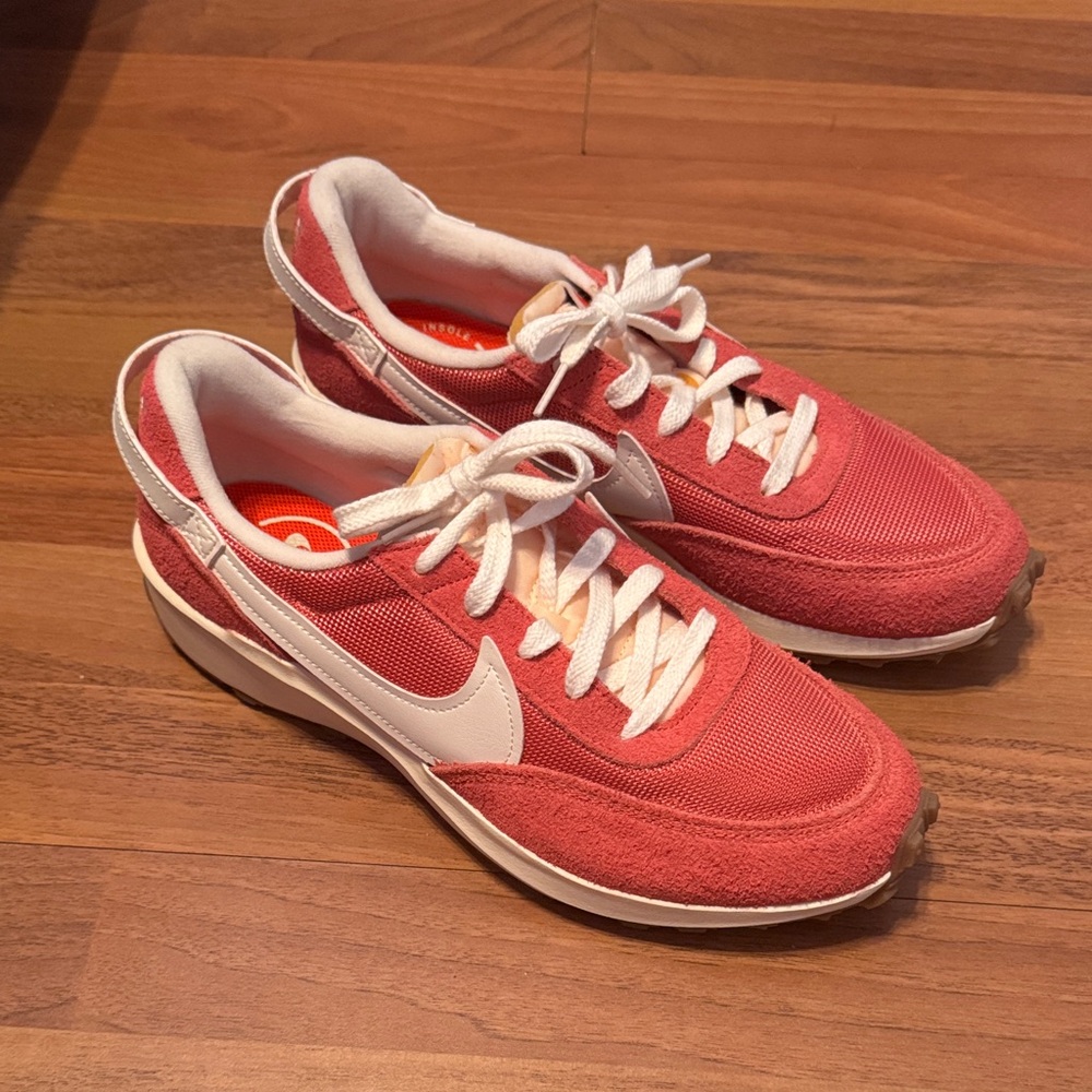 Nike Coral and White Running Shoes
